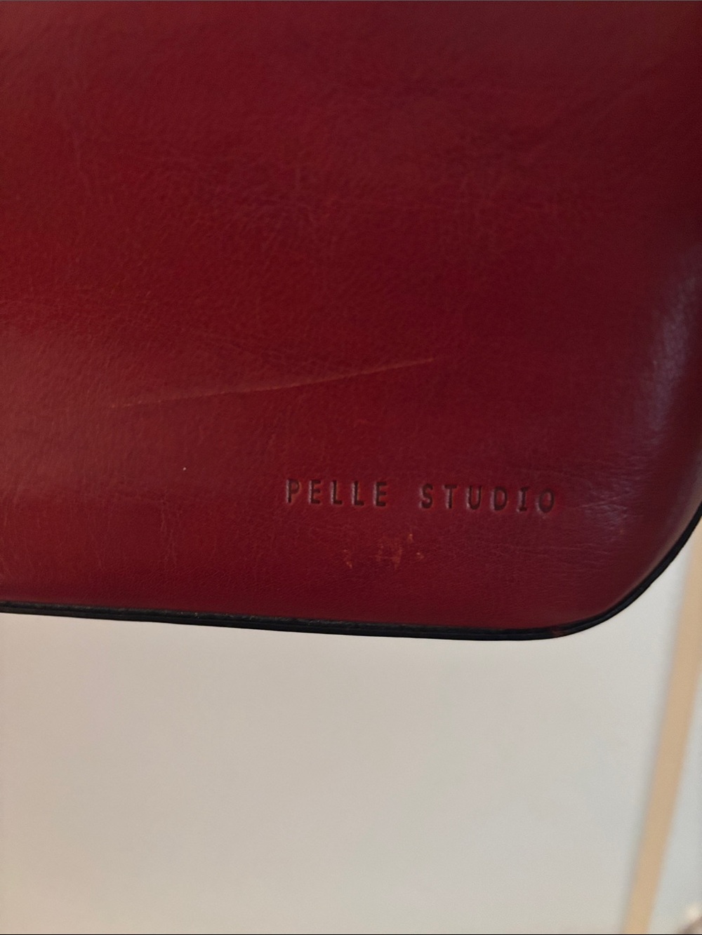 WILSONS LEATHER Pelle Series Red Leather Top-Handle Mini Bag Magnet Closure - Picture 9 of 9